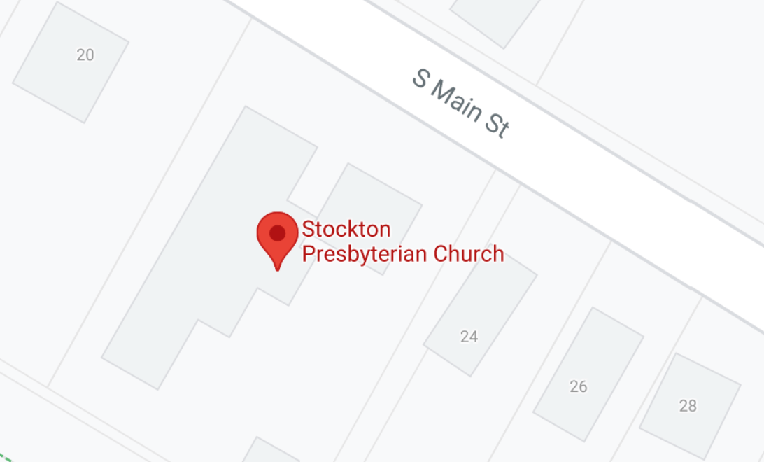 Stockton Presbyterian Church Map