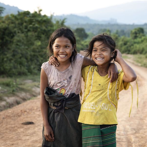 Two girls from Van Village